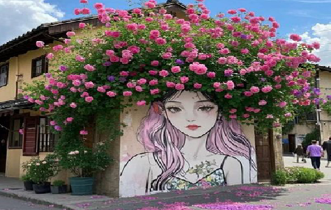 柳城怎么设计网红打卡墙绘