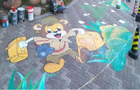 柳城夏季画地面彩绘会遇到的问题