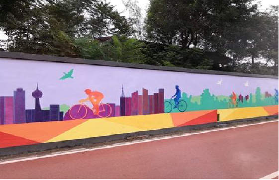 柳城墙体彩绘-围墙