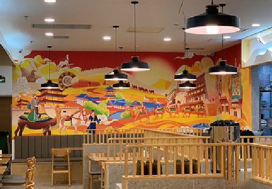 柳城商业空间彩绘介绍。